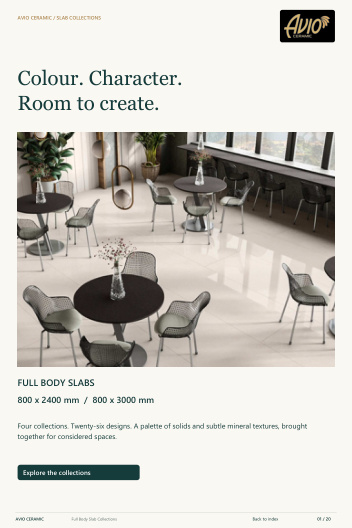 Full body slabs catalogue cover