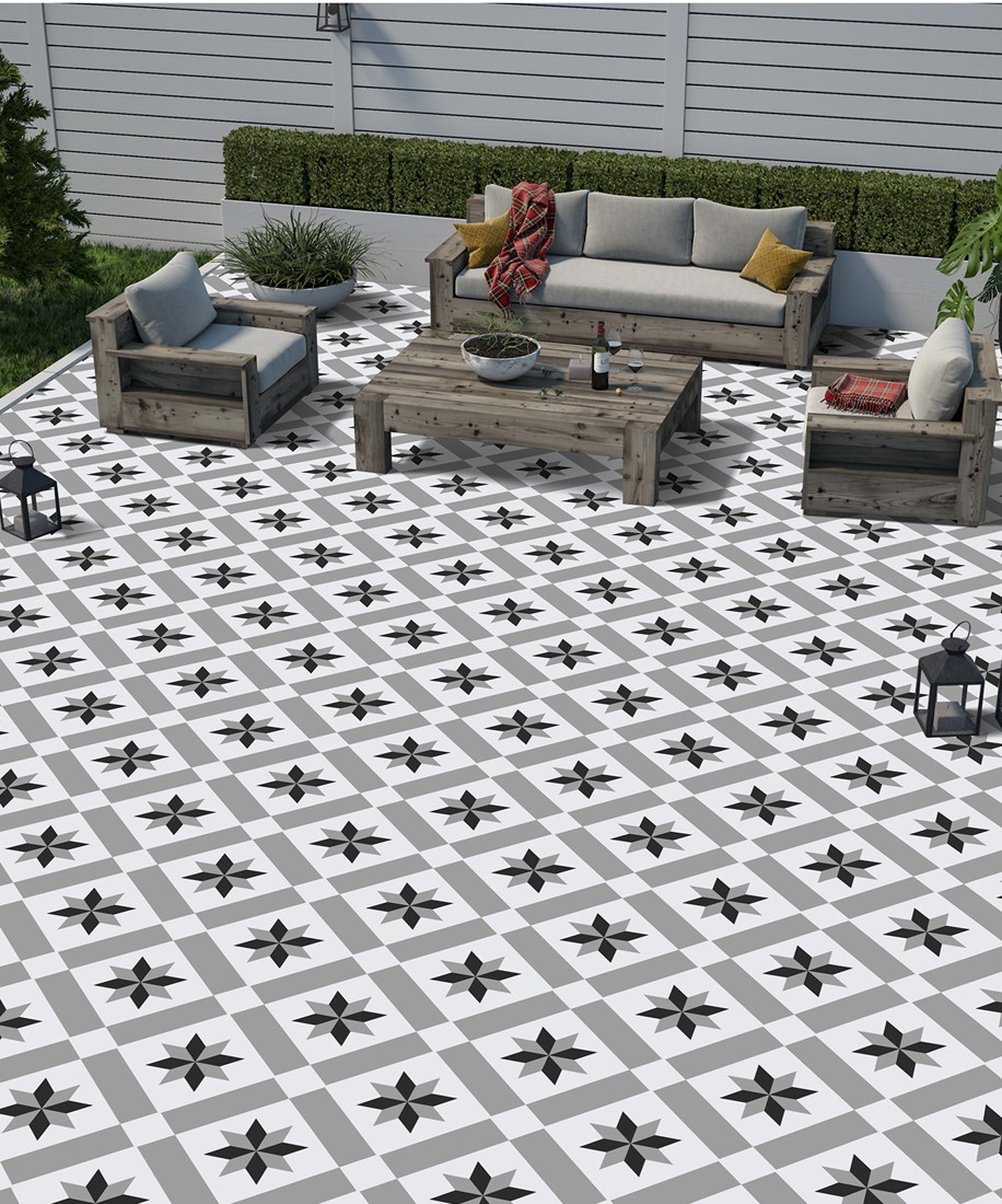 Parking tiles collection room setting