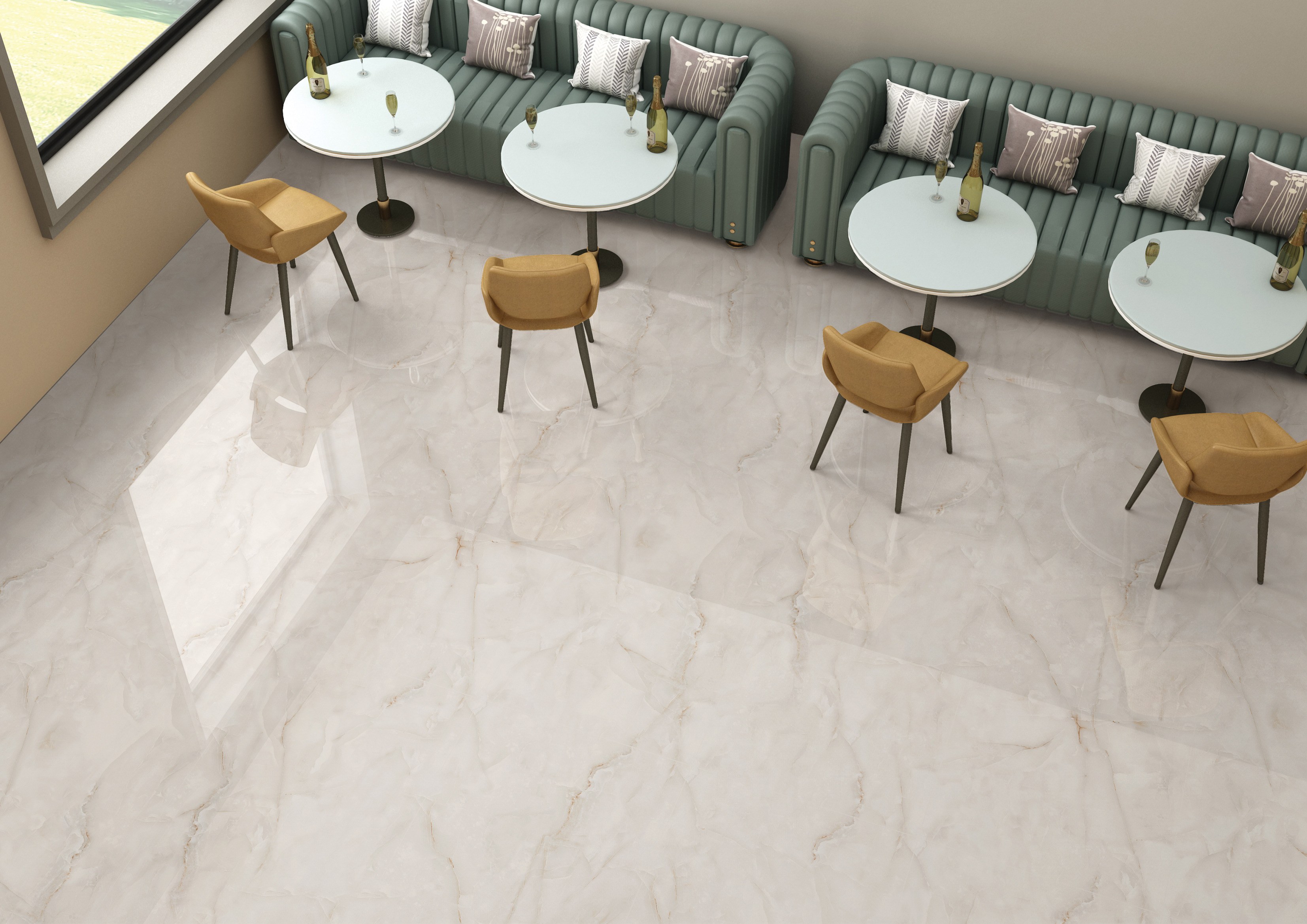 Anty Sky tile room setting